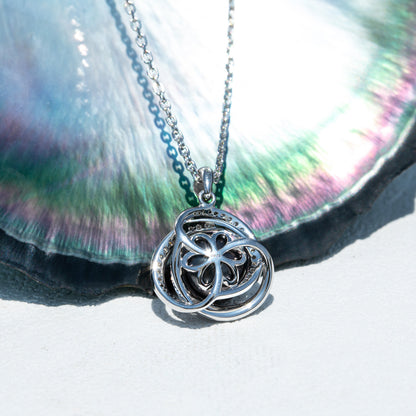 Natural Black Saltwater Pearl Tahitian Cultured Pendant S925 Silver Moissanite Necklace