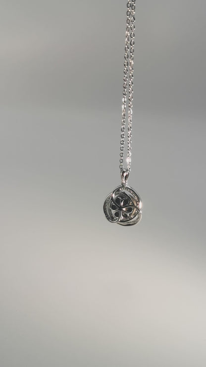 Natural Black Saltwater Pearl Tahitian Cultured Pendant S925 Silver Moissanite Necklace